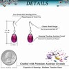 Austrian Crystal Teardrop Dangle Earrings for Women Drop Hook Earring