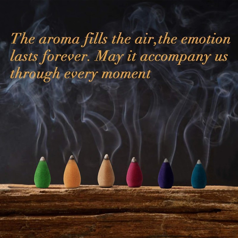 Sukh Backflow Incense Cones for Waterfall - Waterfall Scented Incense