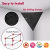 Foroomaco 4 Pack Bass Traps for Ceiling Corner 16.5" Triangle