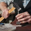 Tofficu Shoe Repair Hammer with Comfortable Grip Durable Handle Tack