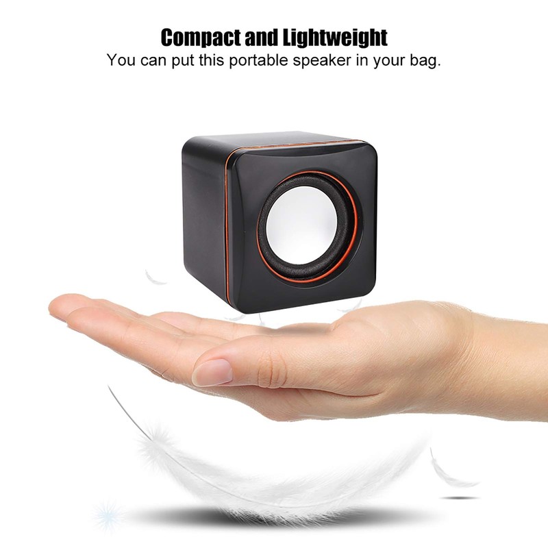 Speaker, 3.5mm Stereo Compact Computer Speaker Style Mini for Computer