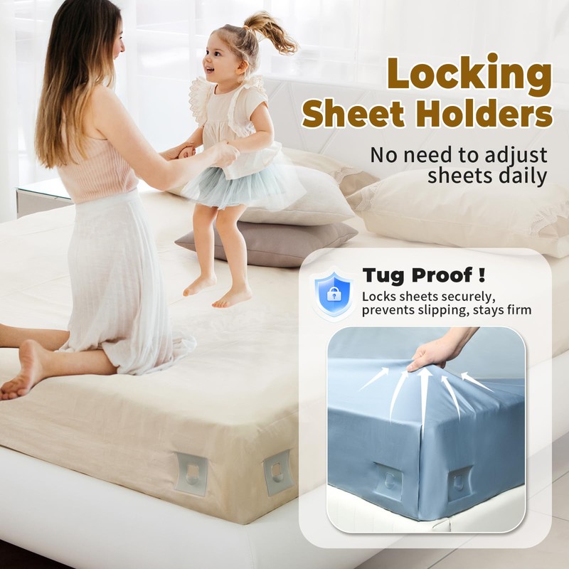 OEH Sheet Holders, Bed Sheet Holders for Corners, Fitted Sheet