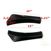 SDeelCase 13" Black Rear Bumper Splitter Winglet Diffusers Spats Valance