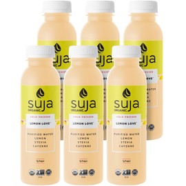Suja Organic Cold-Pressed Lemon Love, Lemon Juice with No Additives, Excellent Source of Vitamin C for Immunity Support, Vegan, Plant-Based & USDA Certified (12 Fl Oz)
