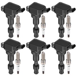 BDFHYK 6 Ignition Coil Pack UF863 and 6 Iridium Spark Plug 93175 Compatible with Kia Sedona Telluride Cadenza Sorento, Compatible with Hyundai Palisade Genesis G80 V6 3.3L 3.8L