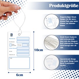 Pack of 200 Oil Change Pendants Oil Signs with Wire Oil Change Notes Oil Pendant Oil Service Pendant Oil Change Signs 6 x 10 cm