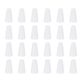 sourcing map 20Pcs Cord Knobs, 19mm Window Blind Tassels Plastic Pull Cord Tassel Drops Pull End Pendant for Window Blinds Shade Curtain, White