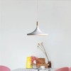 jengush Battery Operated Pendant Light with Remote Control,White Ceiling Pendant