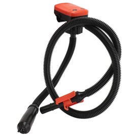 KIMISS Fuel Transfer Pump for Electric Oil Extraction Pump with Automatic Stop Sensor and Hose 2.4GPM Portable Canister Pump with 3 Size Adapters