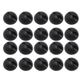 20Pcs Black Cable Management Clip Organizer Sticky Silicone Self-Adhesive Cable Holder Clips,Cable Straps,for Storage and Finishing Cable Straps,Cord Management