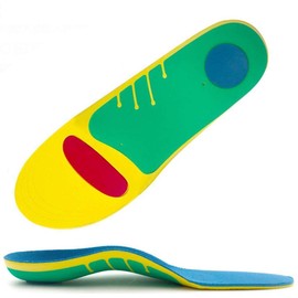 Wayersen (L) Insole, Flat Foot Arch Support, Orthopedic for Flat Feet, Odor Resistant, Standing Work, Plantar Fasciitis, O Leg X Correction, Shock Absorption, Adjustable Size