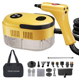 Handheld Steam Cleaner High Pressure Steamer for Deep cleaning 1200ML Steam Cleaning Machine for Home Use With 6 Brushes Cleaning
