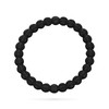 All In Faith Baseball Power Bracelet Solid Black Jewelry (Black,