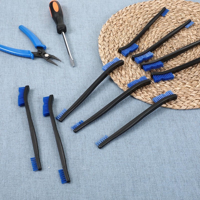 9Pcs Double-Ended Cleaning Brushes Set Nylon All Purpose Clean Brush
