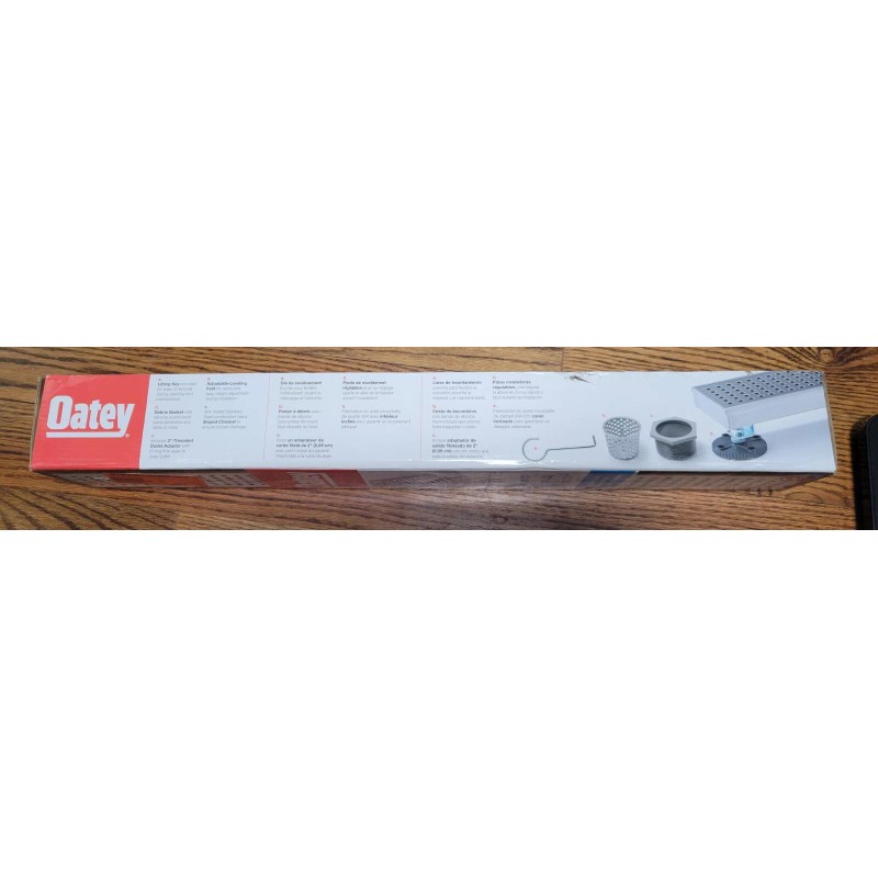 Oatey NEW Oatey Designline Stainless Steel Linear Shower Drain, Square