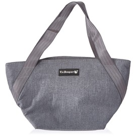 Vin Bouquet Insulated Tote Hand Bag, Nylon Grey, 32 x 16 x 20 cm
