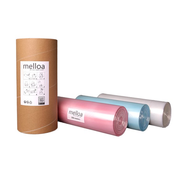MELLOA Refill Film for Nappy Bin Compatible with Tommee Tippee