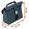 Prophete Bicycle Bag, Handlebar Bag, Volume 4.5 Litres, Waterproof, Black