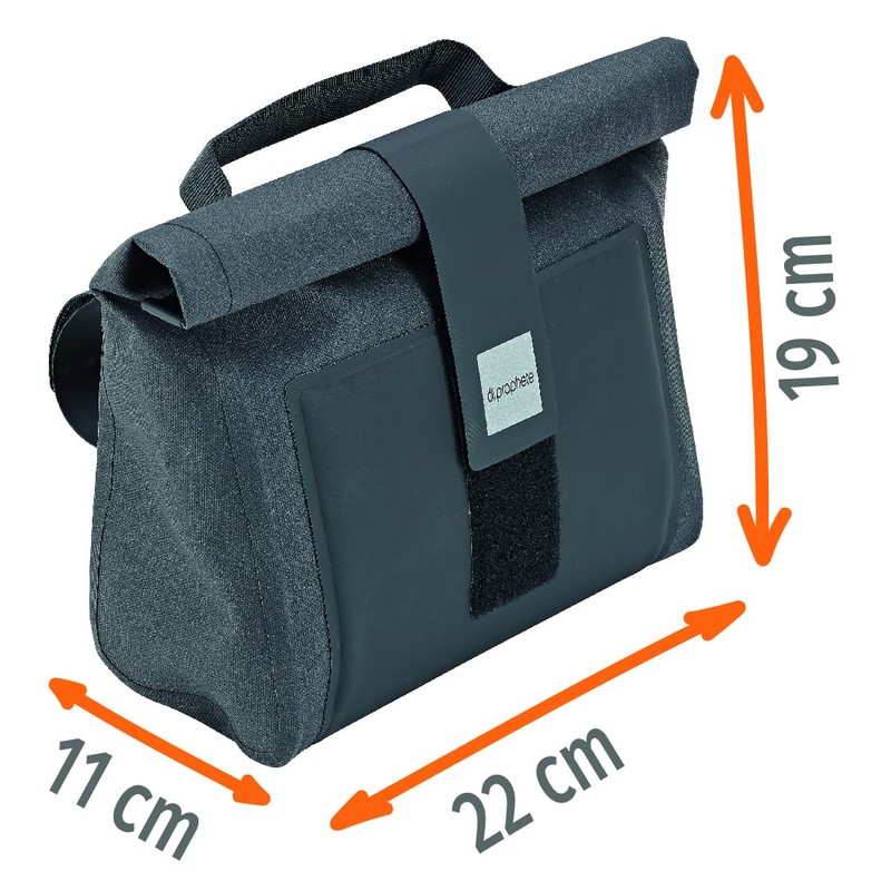 Prophete Bicycle Bag, Handlebar Bag, Volume 4.5 Litres, Waterproof, Black
