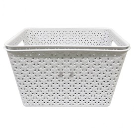 Taekwang Basket Multipurpose Basket No. 6 No. 7-T/Living Basket/Square Basket/Colander/Organization Basket/Plastic Basket/Organization Box No. 6 Black 3ea