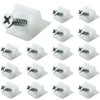 100pcs Drawer Repair Kit, Plastic Corner Brace Angle Code Bracket