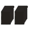 XiowDow Black A5 Binder Envelopes PP Cash Stuffing Envelopes 14pcs