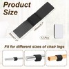 PATIKIL 12Pcs Wrap-Around Felt Furniture Pads, 5.7 x 1.2" Chair