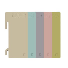 Clipmatic Binder Divider Separating Tabs - Personal File and Folder Dividers Organizer, Page Separators for Projects and Tasks, Divider Tabs for Annotation & Highlighting Information in Folders