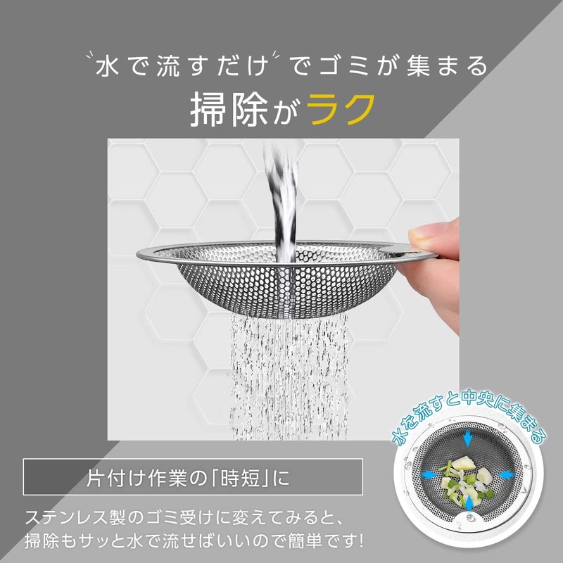 TOKAIZ TST-002 Drainage Drainage Outlet Garbage Receptor Stainless Steel Unit