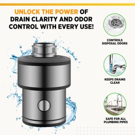 Instant Power Professional Disposal and Drain Cleaner - Keeps all Drains Clear and Running, Cleans and Deodorizes, Safe for Septic Tanks, 1 Gal