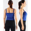 NELEUS Women's 3 Pack Compression Athletic Tank Top with Bra,8088,Black/Blue/red,Large