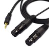 [WV-9211-1.5B] XLR Canon Female x 2 to 3.5mm Stereo Mini