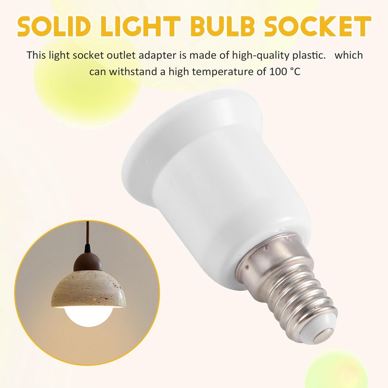 CeaHoify E14 to E26 E27 Adapter Socket E14 to Medium