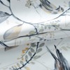 VOGOL Gray Birds Valance for Kitchen Windows Floral Print Window