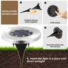 Solpex Solar Ground Lights , 8 LED Solar Powered Disk