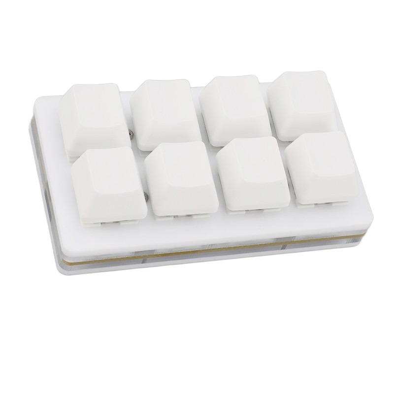 8 Key Keyboard Blue Switch Hot Swappable Copy Paste Shortcuts