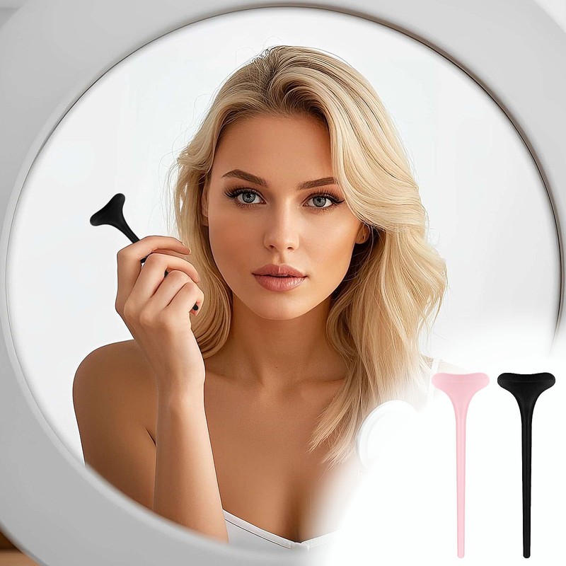2 Pcs Mascara Shield Silicone Mascara Applicator Guard For Eyelashes