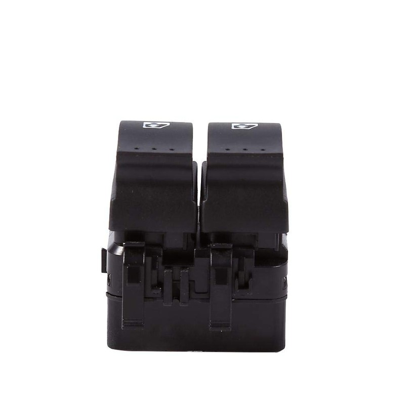 Qiilu 10Pin Window Electric Switch Regulator Double Switch Black Bottom