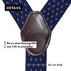 DonDon Men's Braces Extra Strong 3.5 cm Wide with 4