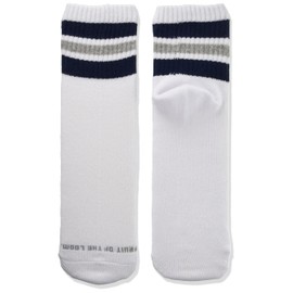 Fruit of the Loom Socks, Ankle and Short Socks, Set of 6, Men's, Assorted (Colorful Lines), 9.8 - 10.6 inches (25 - 27 cm), Assorted (colorful lines)