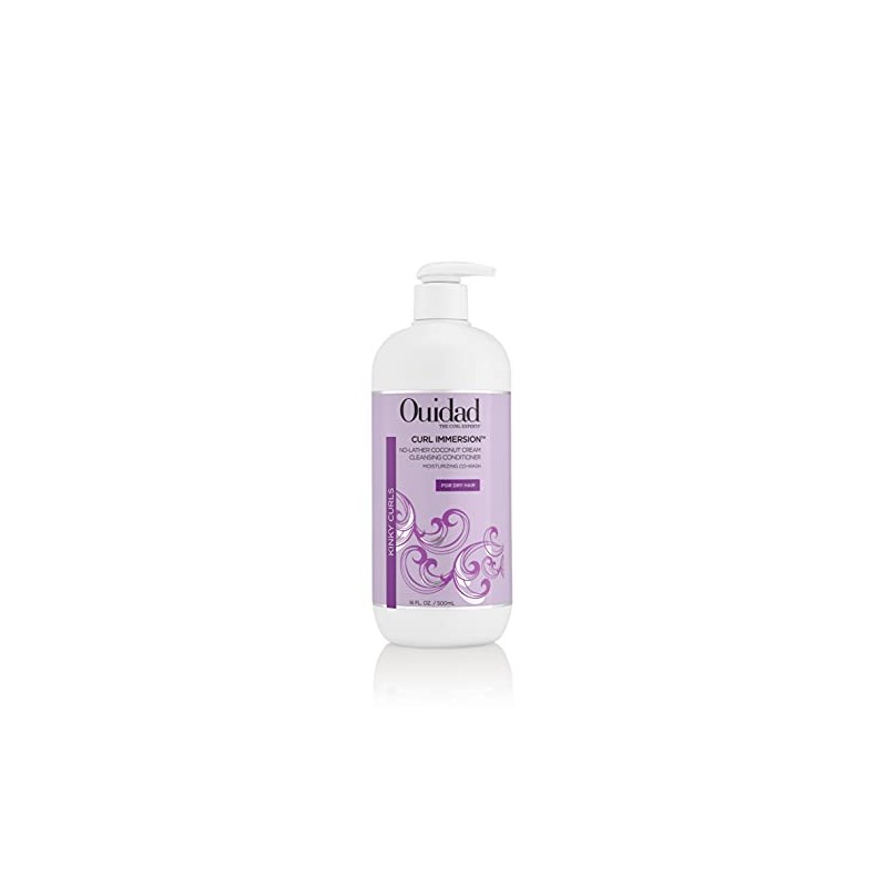 OUIDAD Curl Immersion No-Lather Coconut Cream Cleansing Conditioner, 16 Fl