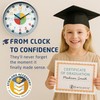 OWLCONIC Non Ticking Analog Clock for Kids Learning to Tell