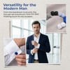 KGCGJVB 5 Pairs Cufflinks Set Silk Knot Fabric Cuff Links