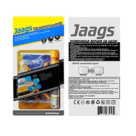 JAAGS Windshield Repair Kit for Big Crack and Broken Star Chip with Clear Directions,Gloves include