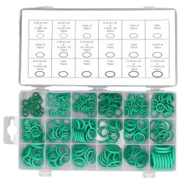 270 Piece Compressor O-Ring Kit Gaskets 18 Sizes Car Air Conditioner AC Rubber O-Ring Seal Assortment