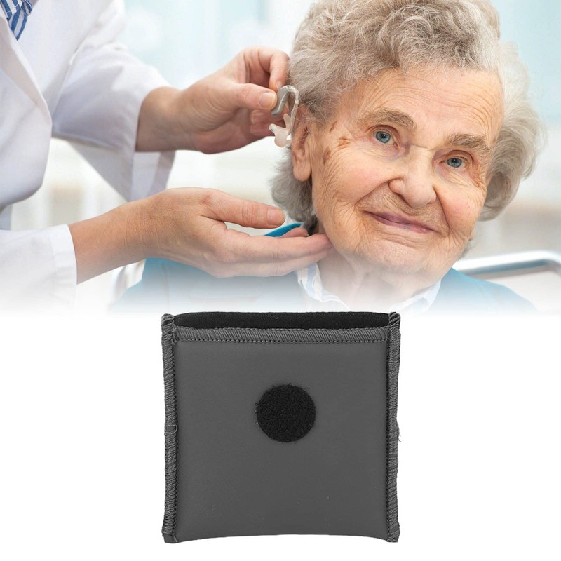 Hearing Amplifier Case, PU Leather Protection Case Pocket Size Carry