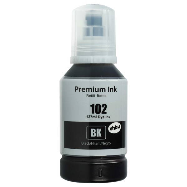 vhbw Refill Ink Compatible with Epson EcoTank ET-3750, ET-4750, ET-M1120,