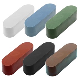 6 Pcs Metal Buffing Polishing Compound for Buffing Wheel, Buffing Wheel Compound, Grit Corresponds to The Color from Coarse to Fine for Stainless Steel, Jewelry, Aluminum Polishing Compound -16 Oz