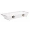 Greenbrier International Inc. SET OF 2 Small White Floating Plastic