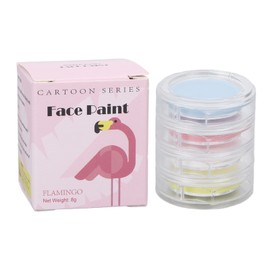 Face Body Paint 4 Colors Hypoallergenic Makeup Face Painting Palette for Christmas Party 1.2oz Flamingo